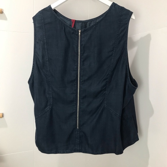 Standards and Practices Sleeveless Demin Top - Picture 5 of 15